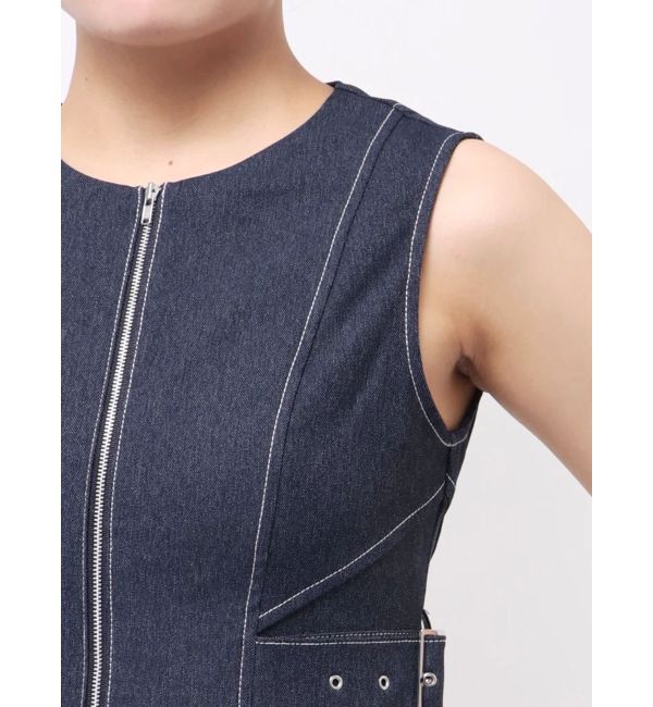 MURUA「サイドベルトジップナローワンピース」|ワンピース|