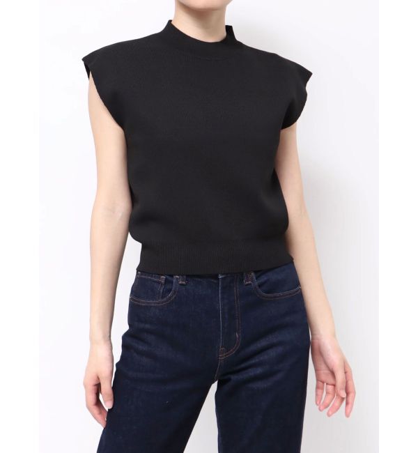 MURUA「フレンチスリーブニット」|ニット・セーター|ブラック