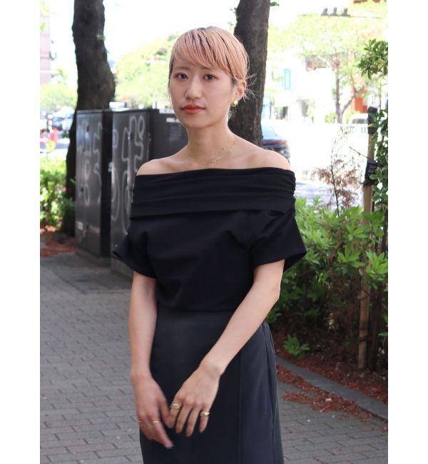 Ungrid「オフショルギャザーTee」|Tシャツ・カットソー|