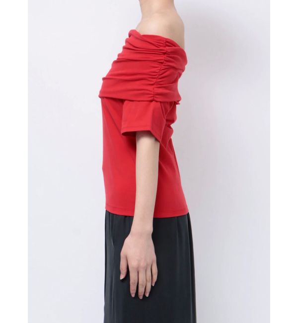 Ungrid「オフショルギャザーTee」|Tシャツ・カットソー|