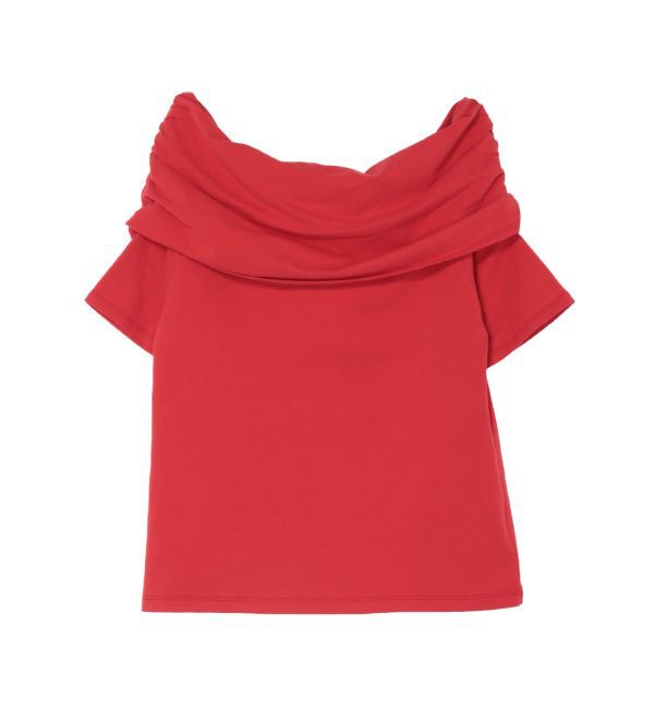 Ungrid「オフショルギャザーTee」|Tシャツ・カットソー|