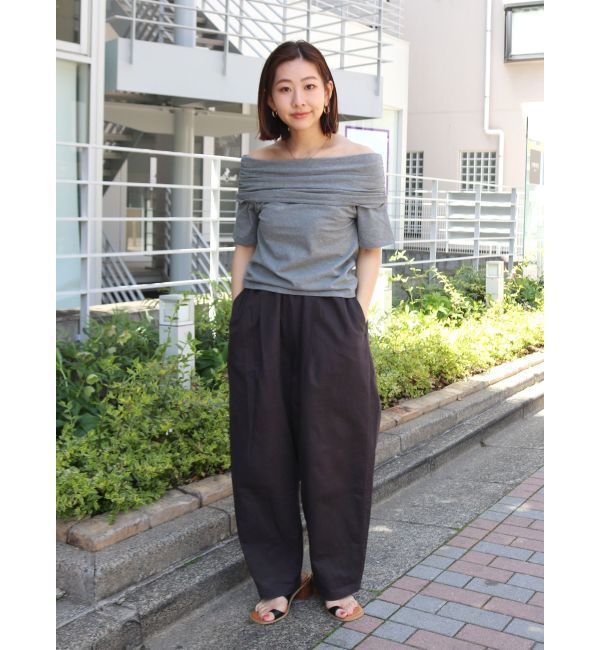 Ungrid「オフショルギャザーTee」|Tシャツ・カットソー|