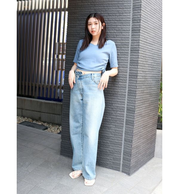 Ungrid「サイドギャザーショートTee」|Tシャツ・カットソー|