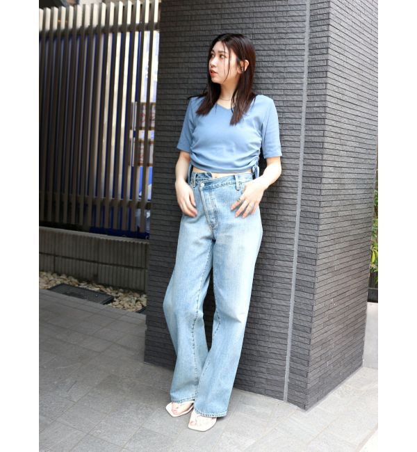 Ungrid「サイドギャザーショートTee」|Tシャツ・カットソー|