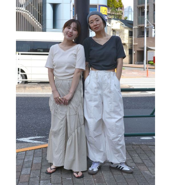 Ungrid「サイドギャザーショートTee」|Tシャツ・カットソー|