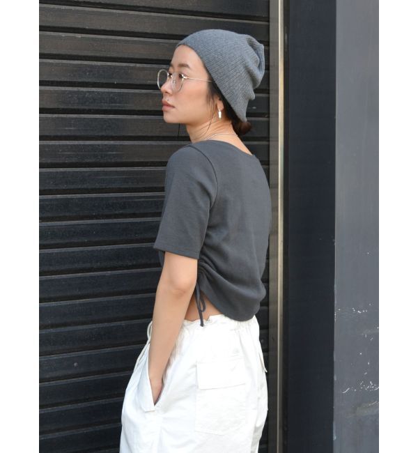 Ungrid「サイドギャザーショートTee」|Tシャツ・カットソー|