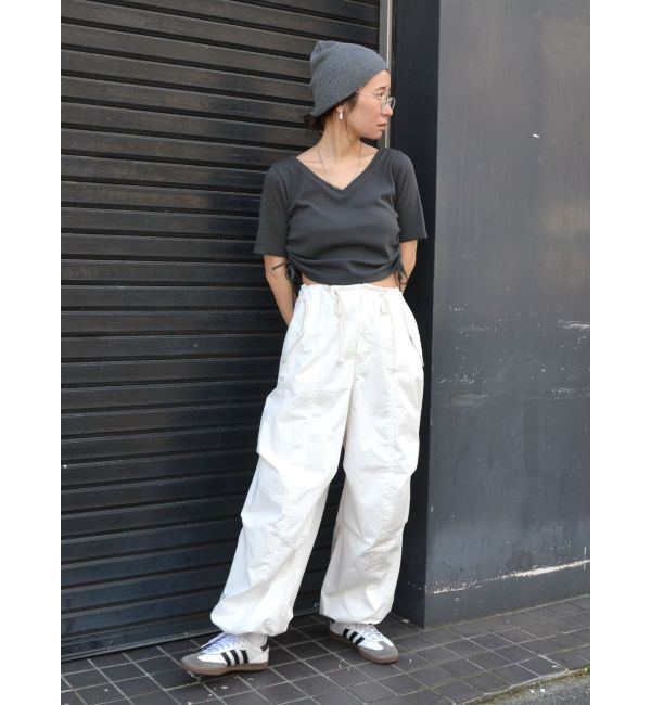 Ungrid「サイドギャザーショートTee」|Tシャツ・カットソー|