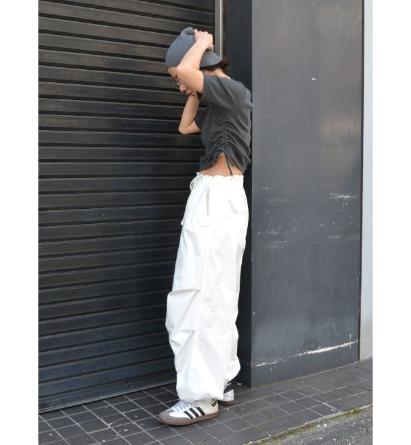 Ungrid「サイドギャザーショートTee」|Tシャツ・カットソー|