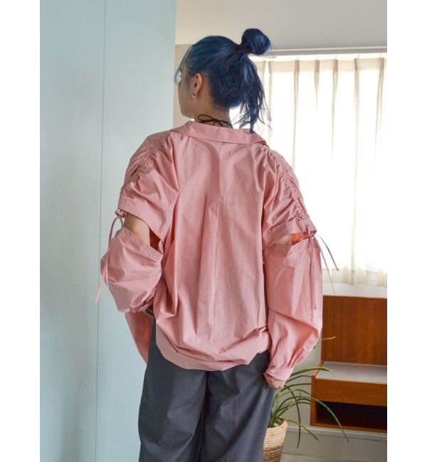 Ungrid「ショルダーデザインビッグシャツ」|シャツ・ブラウス|