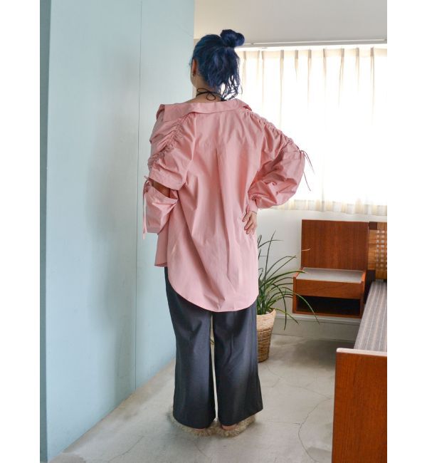 Ungrid「ショルダーデザインビッグシャツ」|シャツ・ブラウス|