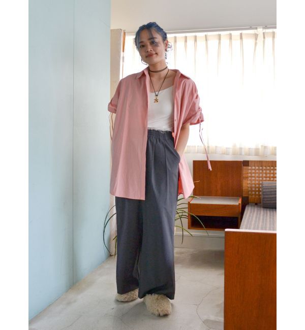 Ungrid「ショルダーデザインビッグシャツ」|シャツ・ブラウス|