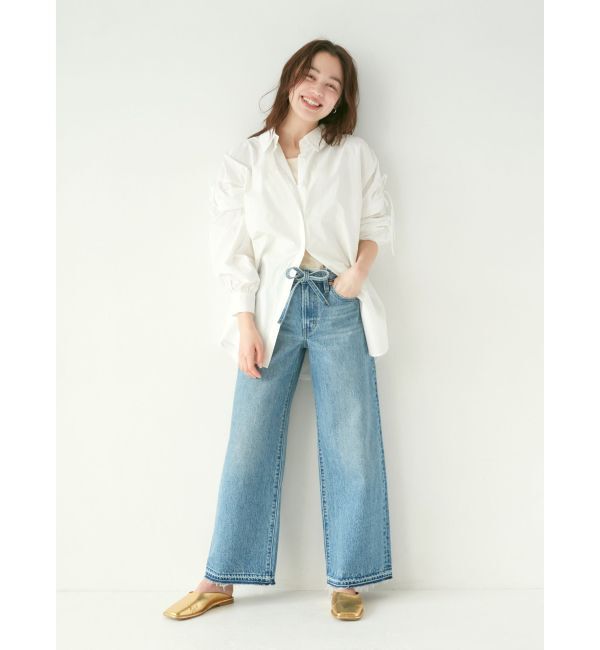 Ungrid「ショルダーデザインビッグシャツ」|シャツ・ブラウス|