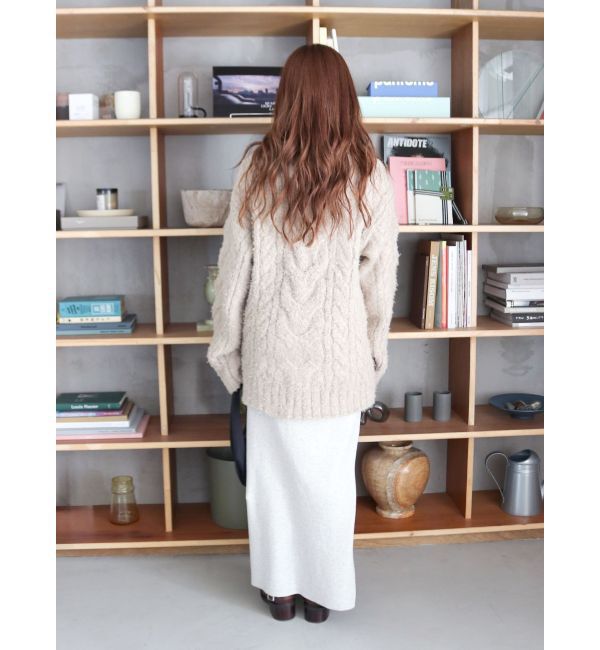 Ungrid「サイドスリットリブニットスカート」|スカート|