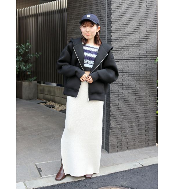 Ungrid「サイドスリットリブニットスカート」|スカート|