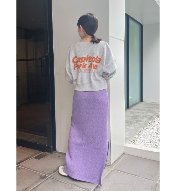 Ungrid「サイドスリットリブニットスカート」|スカート|