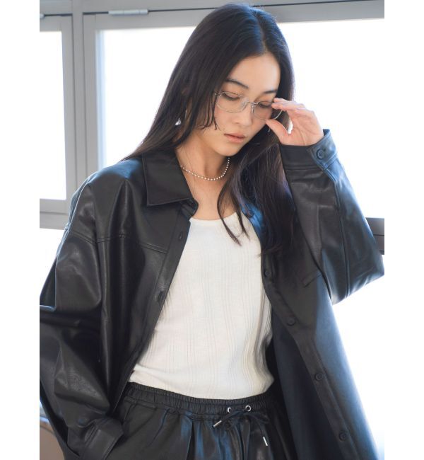 Ungrid「スクエアフレーム伊達メガネ」|メガネ|