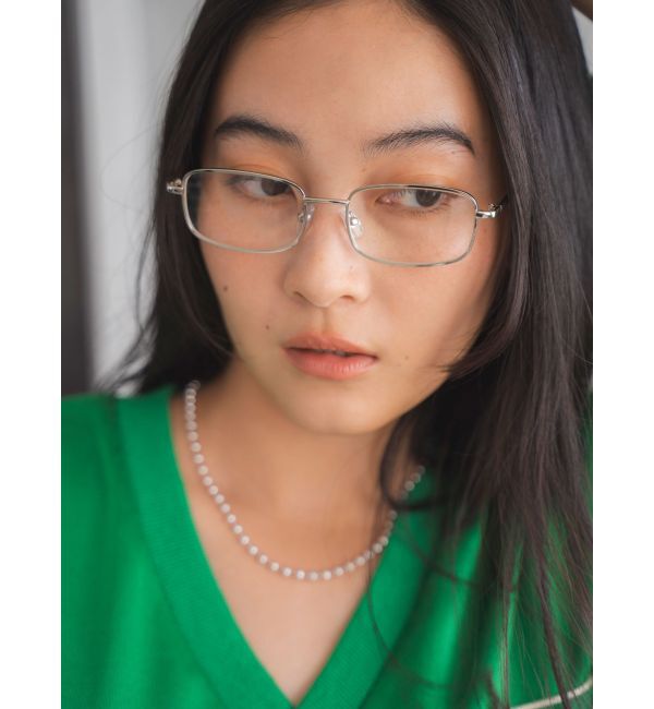 Ungrid「スクエアフレーム伊達メガネ」|メガネ|