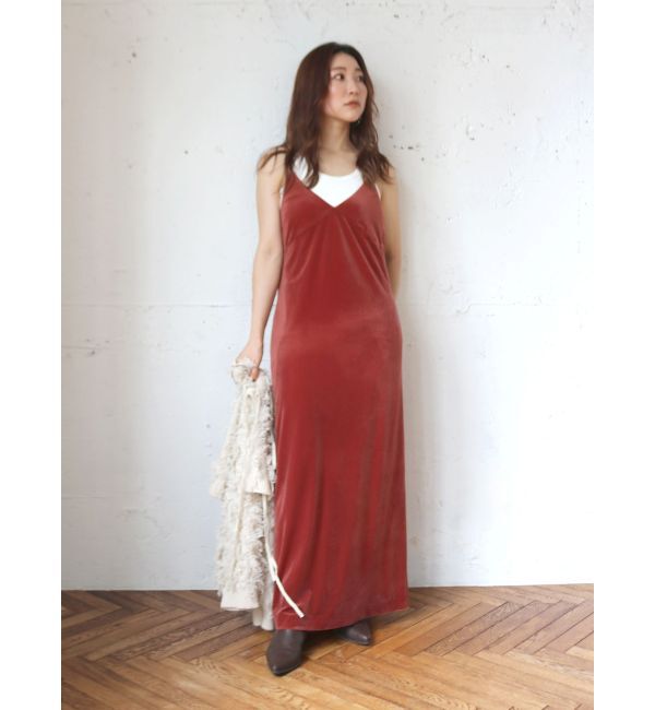 Ungrid「ベロアキャミワンピース」|ワンピース|