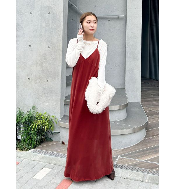 Ungrid「ベロアキャミワンピース」|ワンピース|