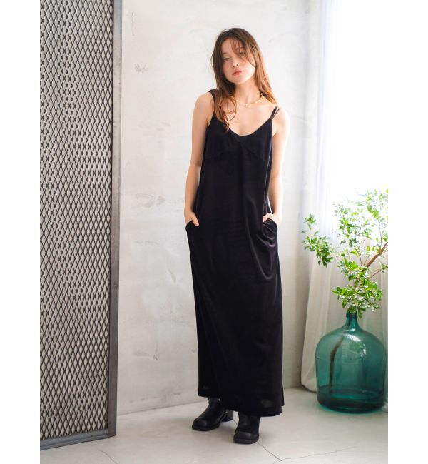 Ungrid「ベロアキャミワンピース」|ワンピース|