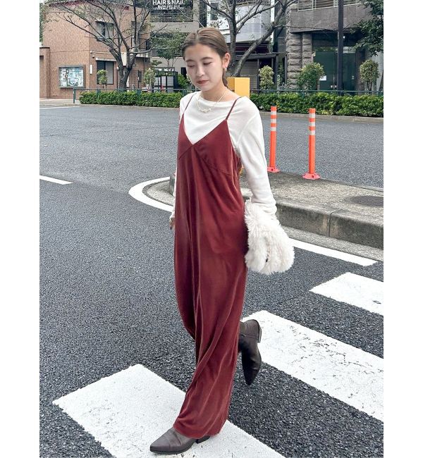 Ungrid「ベロアキャミワンピース」|ワンピース|