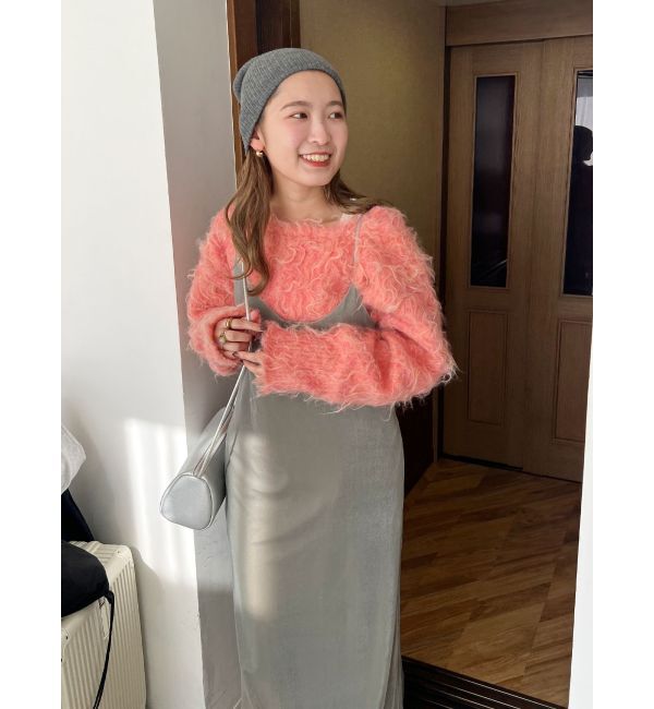 Ungrid「ベロアキャミワンピース」|ワンピース|