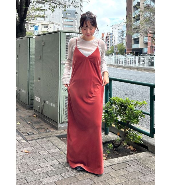 Ungrid「ベロアキャミワンピース」|ワンピース|