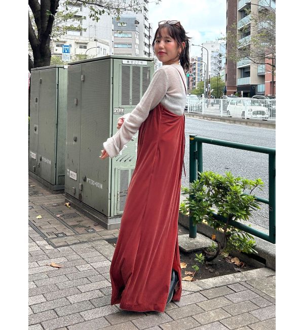 Ungrid「ベロアキャミワンピース」|ワンピース|