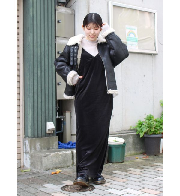 Ungrid「ベロアキャミワンピース」|ワンピース|