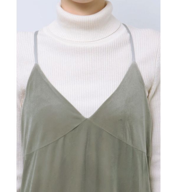 Ungrid「ベロアキャミワンピース」|ワンピース|