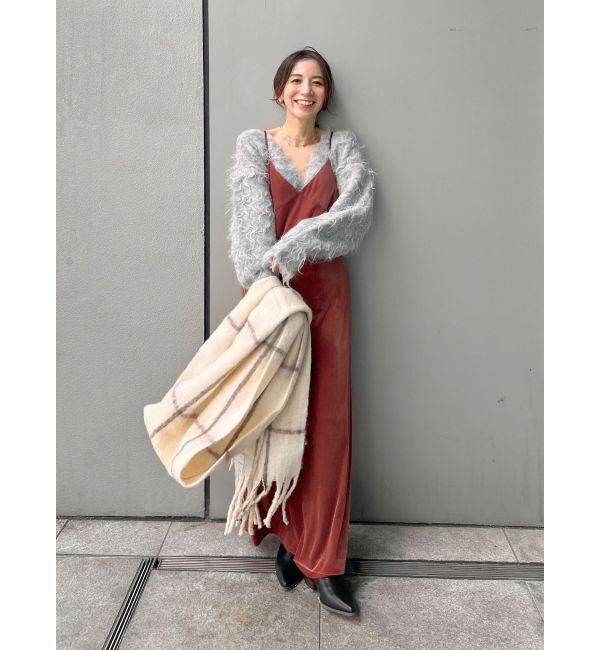 Ungrid「ベロアキャミワンピース」|ワンピース|