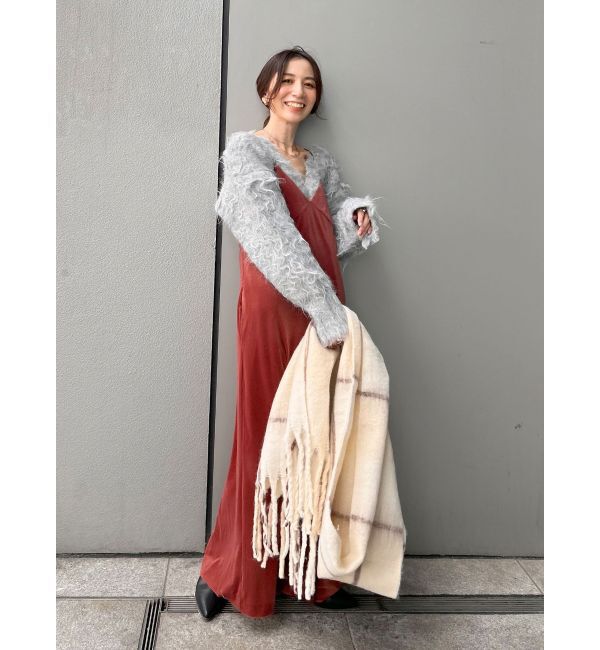 Ungrid「ベロアキャミワンピース」|ワンピース|