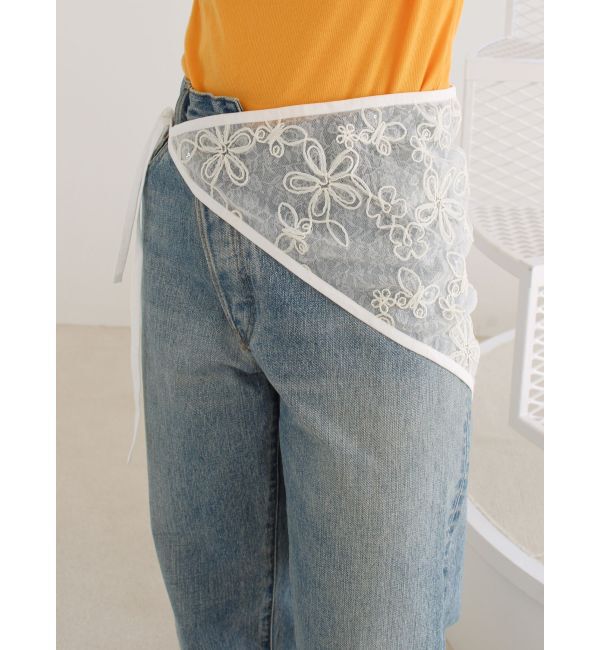 Ungrid「シアーエンブロイダリーボンネット」|バンダナ・スカーフ|