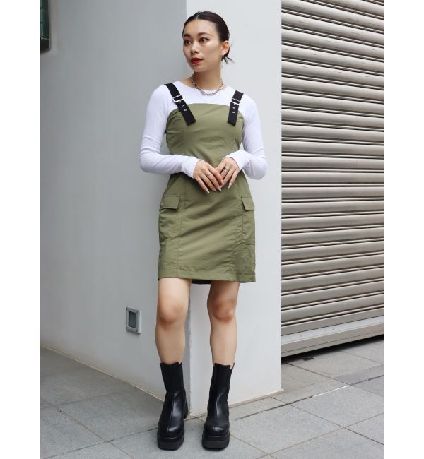 EVRIS「ベルテッドミニワンピース」|ワンピース|