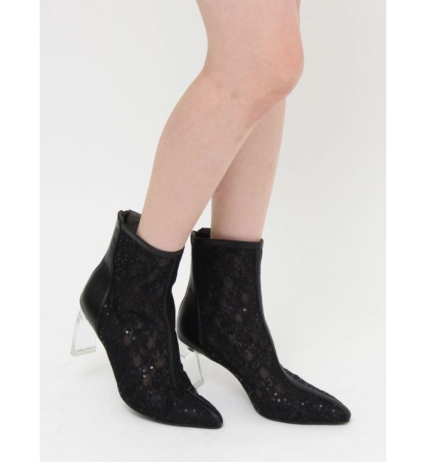 EVRIS「スパンコールスキンショートブーツ」|ショートブーツ|