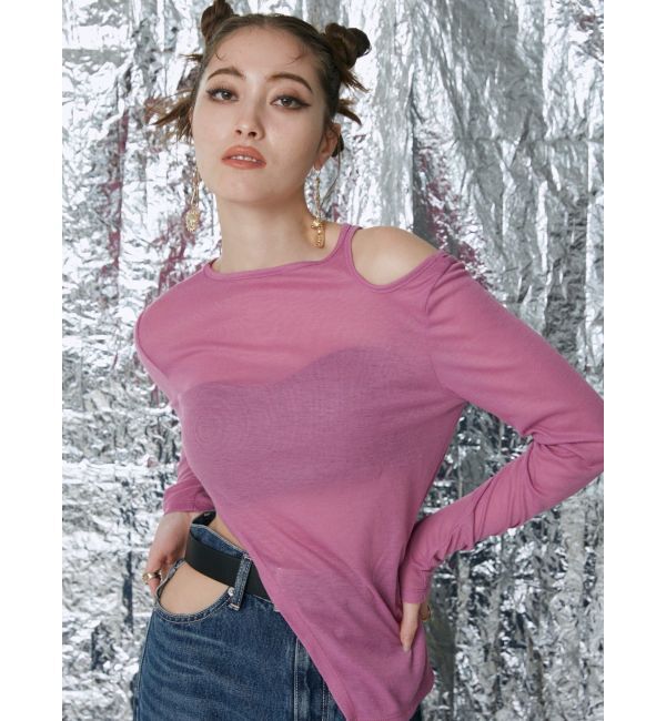 EVRIS「カッティングシアートップス」|Tシャツ・カットソー|