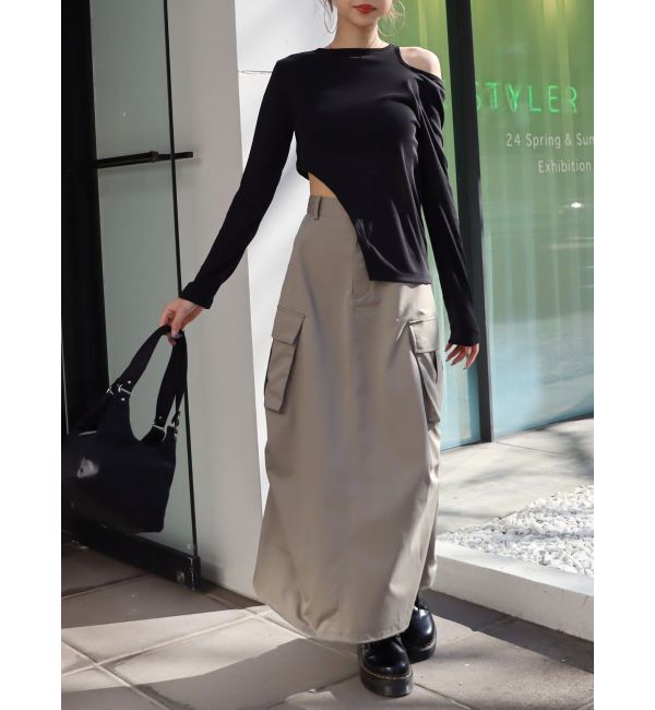 EVRIS「カッティングシアートップス」|Tシャツ・カットソー|