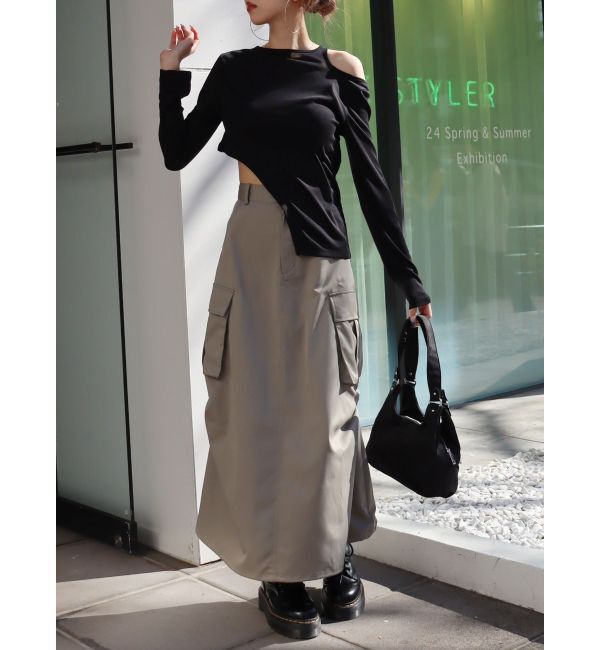 EVRIS「カッティングシアートップス」|Tシャツ・カットソー|