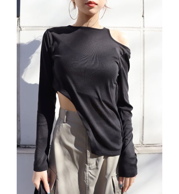 EVRIS「カッティングシアートップス」|Tシャツ・カットソー|