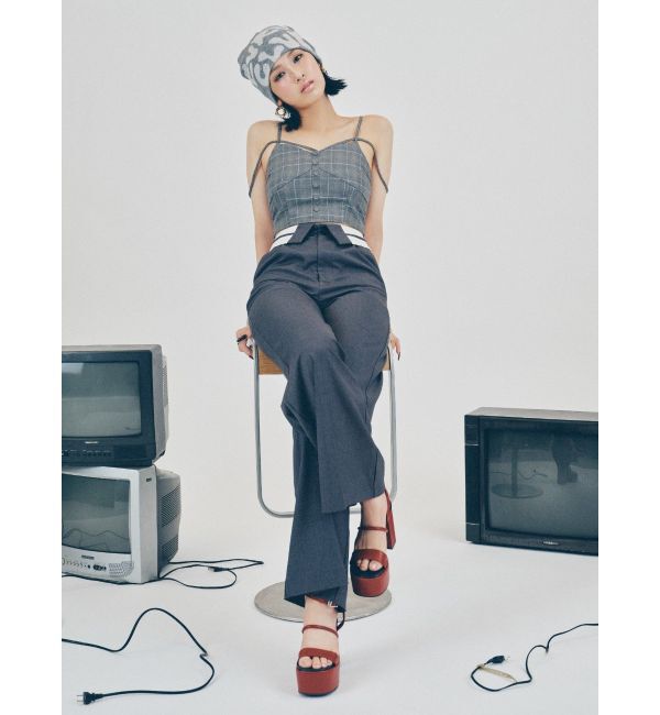 EVRIS「ストラップチェックキャミソール」|キャミソール|