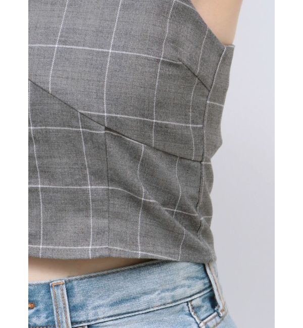 EVRIS「ストラップチェックキャミソール」|キャミソール|