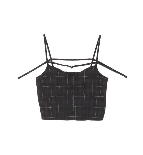 EVRIS「ストラップチェックキャミソール」|キャミソール|