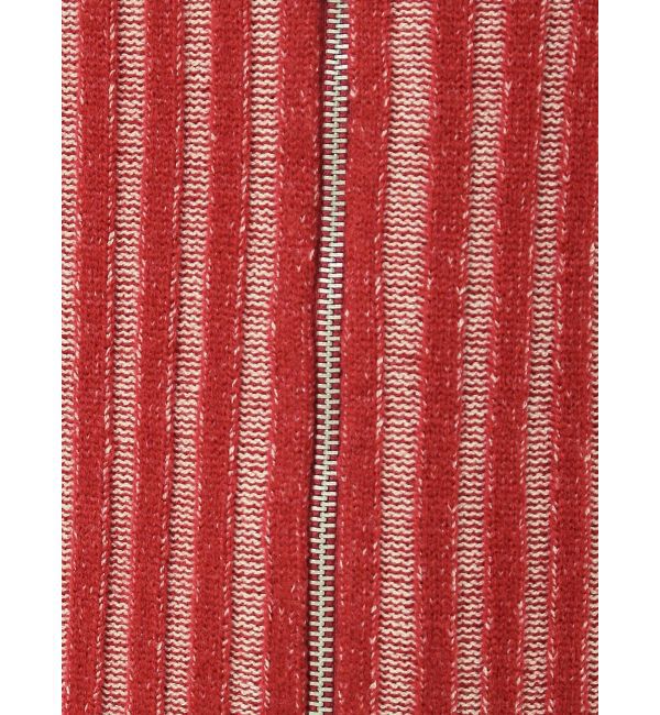 EVRIS「プレーティングリブダブルZIPニットワンピース」|ワンピース|