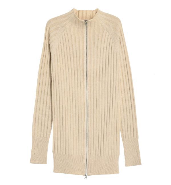 EVRIS「プレーティングリブダブルZIPニットワンピース」|ワンピース|