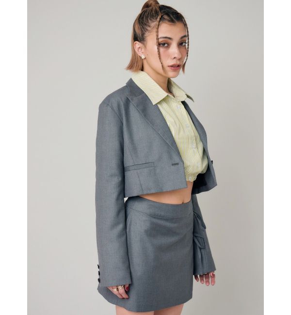 EVRIS「ショートレングスジャケット【セットアップ着用可能】」|テーラードジャケット|