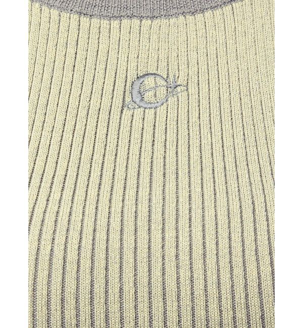 EVRIS「バイカラープレーティングバックオープンニット」|ニット・セーター|