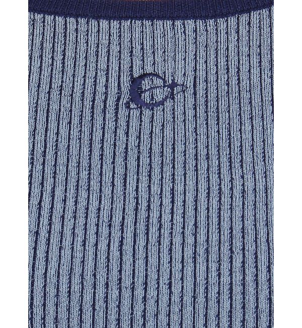 EVRIS「バイカラープレーティングバックオープンニット」|ニット・セーター|