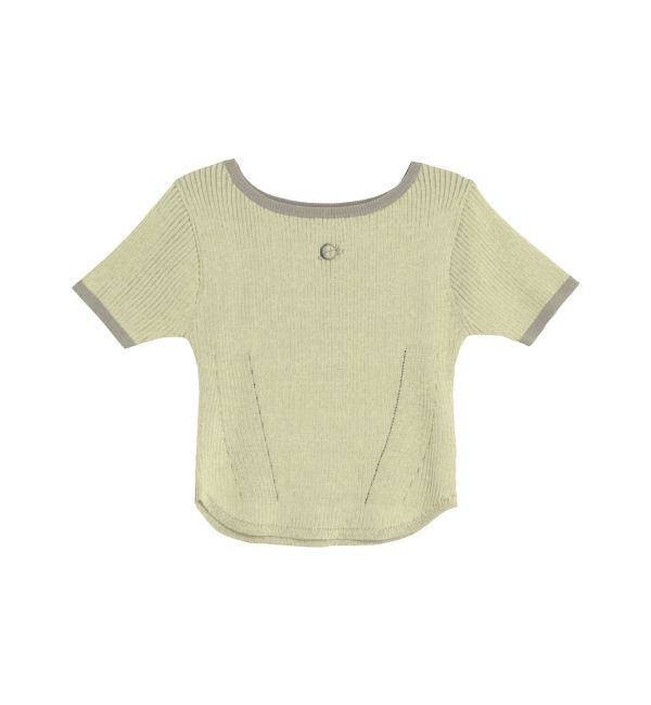 EVRIS「バイカラープレーティングバックオープンニット」|ニット・セーター|