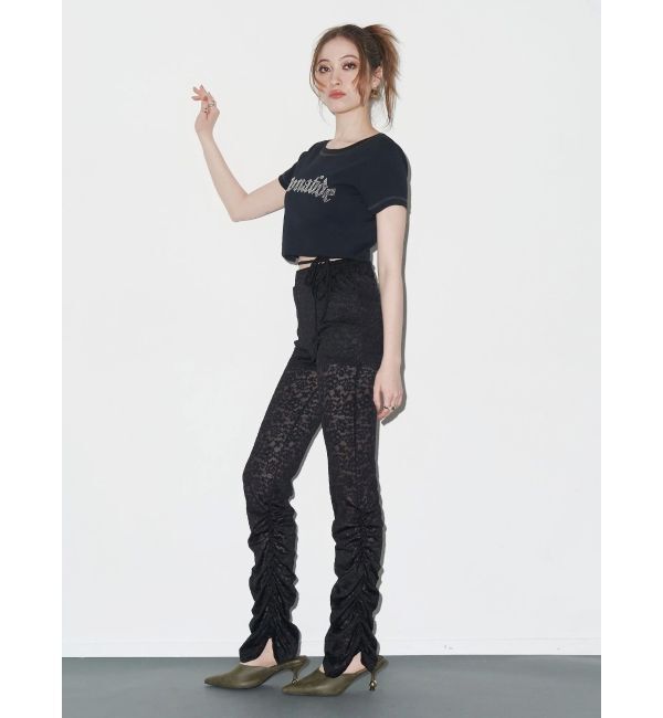 EVRIS「ポインテッドトゥフェイクファーミュール」|サンダル|