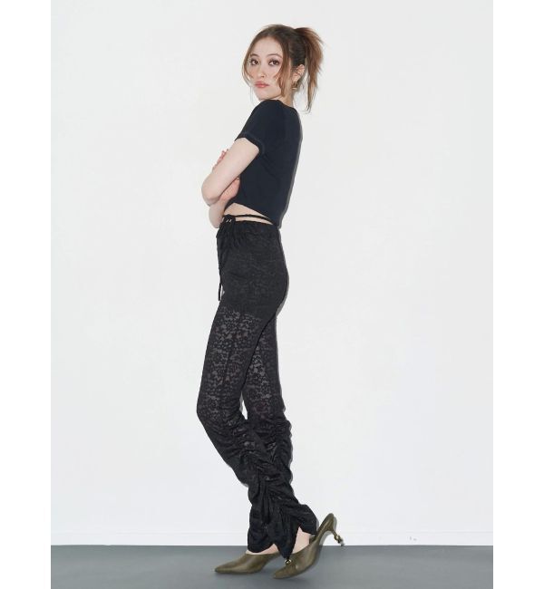 EVRIS「ポインテッドトゥフェイクファーミュール」|サンダル|